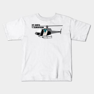 Jeff Probst Helicopter Cartoon Kids T-Shirt